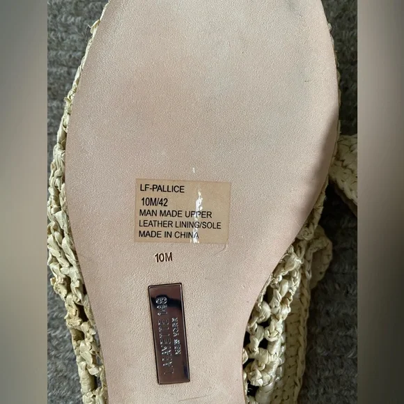 Lafayette 148 raffia slides - Picture 6 of 7